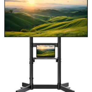 Soporte De Tv Rodante Para Pantallas De 55 A 100 Pulgadas Negro