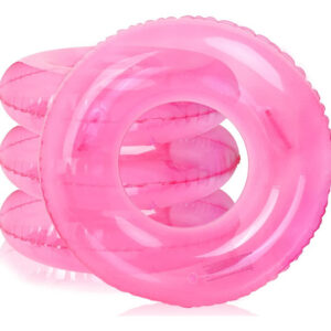 4 Flotadores Inflables Rosas Para Piscina Y Playa 89 X 36 Cm Rosa