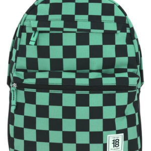 Mochila Grande Turquesa Unisex Poliestera Con Doble Bolsillo Turquesa Diseño De La Tela