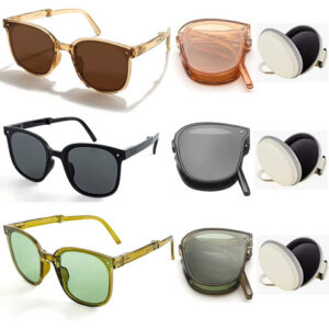 Gafas De Sol Retro Pack De 3 Lentes Uv Plegables Hombre Muje Diseño Color Color De La Lente Color Del Armazón Color De La Varilla
