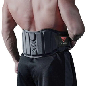 Cinturón Levantamiento Pesas Soporte Lumbar Negro Talla L Negro (doble Eva) Talla