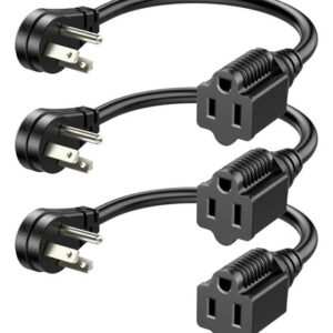 Cable De Extensión Corto 1 Pulgada 3 Clavijas Sjt 14 Awg 3 U Color