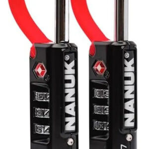 Candados Tsa De Acero Resistentes Al Óxido Pack De 2 Negros Negro, Rojo