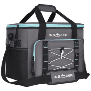 Hielera Portátil Grande 40l Suave Y Plegable Para Camping Gris