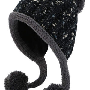 Gorro Peruano De Invierno Para Mujer Con Orejas Y Pompones Color Talla Diseño De La Tela