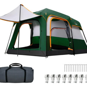 Tienda De Campaña Grande Para 6 Personas Semi Impermeable Ve Verde