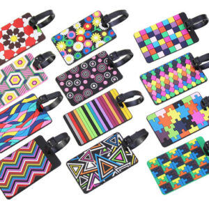 Etiquetas De Equipaje De 12 Piezas Etiquetas De Ma. Color Multicolorido Pvc