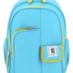 Mochila Chica Unisex Turquesa Con Múltiples Bolsillos 1818 Turquesa Diseño De La Tela