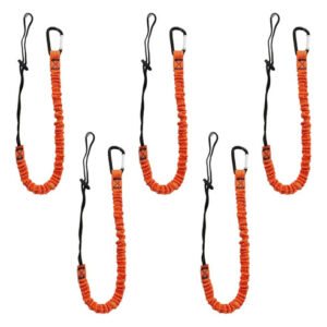 Cordones Retráctiles Para Herramientas 80 A 110 Cm 5 Piezas Naranja