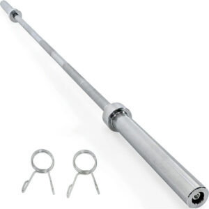 Barra Olímpica Cromada Para Ejercicio Profesional 600 Kg 2.2 Gris