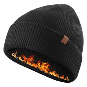 Gorro De Lana Merino Negro Para Hombres Y Mujeres Invierno Negro Talla Diseño De La Tela