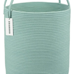 Cesta De Cuerda Alta Multiusos Verde Claro 38x46 Cm Verde Claro Nombre Del Diseño