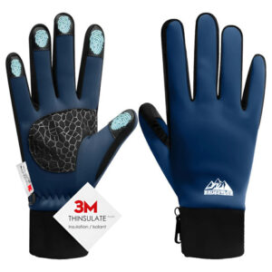 Guantes De Invierno Antideslizantes Para Hombre Y Mujer Azul