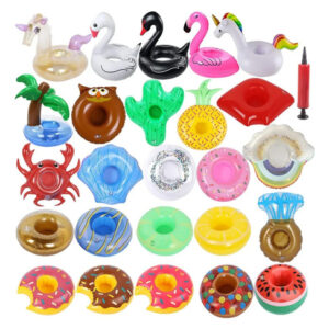 Soportes Inflables Para Bebidas 25 Piezas Decoración Fiesta Color