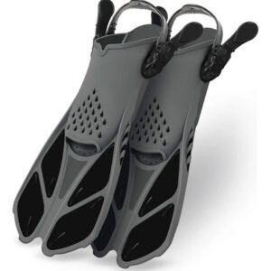 Aletas De Natación Ajustables Talón Abierto Para Adultos Y N Color Talla De Las Aletas