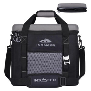 Hielera Portátil 40 Litros Bolsa Térmica Compacta Plegable G Gris