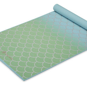 Alfombra De Yoga Para Niños 152cm X 61cm X 3mm Divertida Sirena Metálica