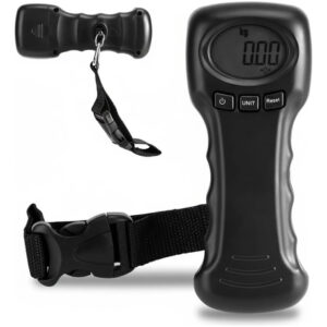 Báscula De Equipaje Digital Hasta 44 Kg Pantalla Lcd Portáti Black