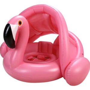Flotador De Piscina Para Bebé Con Toldo Flamenco Color Rosa Rosa/rebel Fun.
