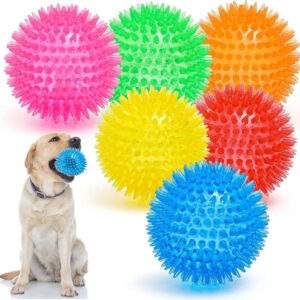 Pelotas Para Perro Juguetes Masticables Multicolor 9 Cm Sin Multicolor