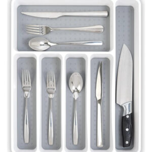 Organizador De Cubiertos Antideslizante 6 Compartimentos 32c 6 Compartimentos