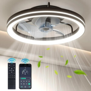 Ventilador De Techo Con Luz 20 Cm 6 Velocidades Moderno Negr 0 Mm Frecuencia Color De La Estructura Color De Las Aspas Material De Las Aspas 0