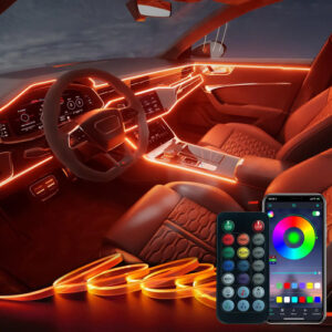 Tira De Luces Led Rgb Para Coche Control Remoto Y Música
