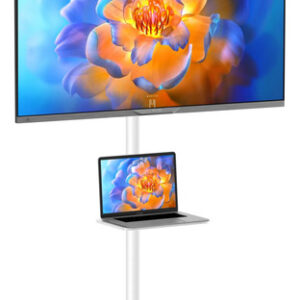 Soporte Móvil Para Tv De 21 A 60 Pulgadas Blanco Con Ruedas Color