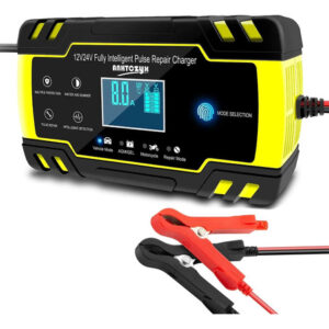 Cargador De Batería 24v 4a 12v 8a Automático Con Lcd