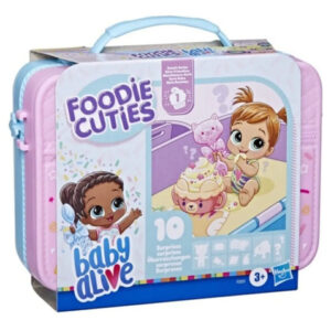 Muñeca Baby Alive Foodie Cuties Fiesta 7.5 Cm 10 Sorpresas