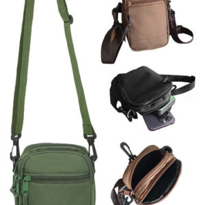 Bolso Cruzado Verde Mujer 3 Capas Para Celular 7.2 Pulgadas Verde