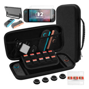 Funda Accesorios Nintendo Switch 2 Estuche Viaje Negro Tpu Color