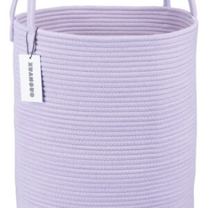 Cesta De Cuerda Grande Morado Claro Para Ropa Juguetes 46 Cm Morado Claro Nombre Del Diseño