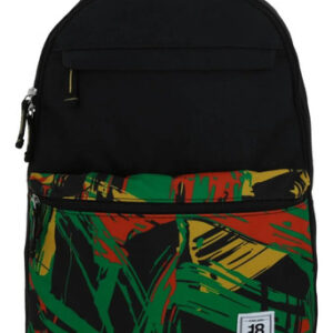 Mochila Negra Casual 350 Gr Con Amplio Compartimento Secunda Negro Diseño De La Tela