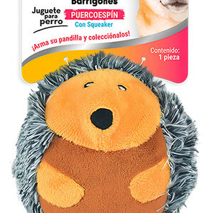 Juguete Peluche Puercoespín Buddies P/ Perro C/ Squeaker Diseño Puerco Espín
