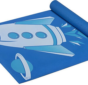 Tapete Yoga Infantil Gaiam 4mm Búho Azul 152x60cm Niños Pvc Azul / Rocket