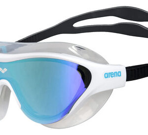 Anteojos De Natación Espejo Unisex Azul Y Blanco Talla Única Azul/blanco