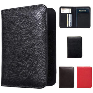 Funda Para Pasaporte De Piel Genuina Estuche De Viaje 4 Colo Color Diseño De La Tela