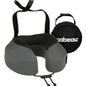 Almohada De Viaje Cabeau Evolution S3 De Espuma Viscoelástic Gris Liso