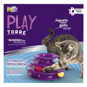 Fancy Pets Juguete Gato Play Torre Interactiva Con 3 Pelotas