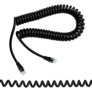 Cable Telefónico Rj12 Macho Macho 1.5 M Negro Trenzado Black