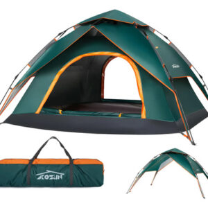 Tienda De Campaña Portátil 3-4 Personas Impermeable Verde 23 Verde