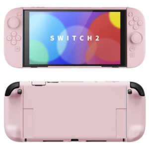 Funda Protectora Rosa Para Nintendo Switch 2 Carcasa Rígida Color