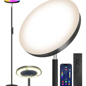 Lámpara De Pie Led Multicolor 36w Regulable Con Control Remo Color De La Pantalla Color De La Estructura