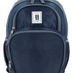 Mochila Chica Unisex Azul Escolar De Día Con Amplios Bolsill Azul Diseño De La Tela
