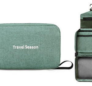 Neceser De Viaje Impermeable Unisex 23x9x15 Cm Verde Color Diseño De La Tela