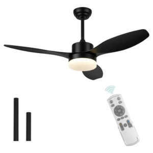 Ventilador De Techo Moderno 42 Pulgadas Luz Led Control Remo 0 Mm Frecuencia Color De La Estructura Color De Las Aspas Material De Las Aspas 0