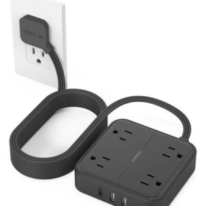 Regleta Multicontacto 4 Salidas Y 3 Usb 4.5m Negra Color