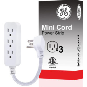 Tira Multicontactos Mini 3 Salidas Enchufe Plano 15 Cm Blanc Color