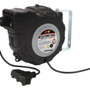 Carrete De Cable Retráctil 40 Pies 12 Ga Automático 3 Salida